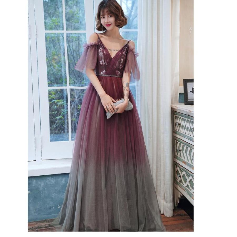 最先端 ロング丈ドレス ウエディングドレス パーティードレス 上品 結婚式 Vネックワンピース 大きいサイズ 代 30代 40代 きれいめ お呼ばれ 卒業式 発表会 披露宴 定番人気 Www Goclassictour Com