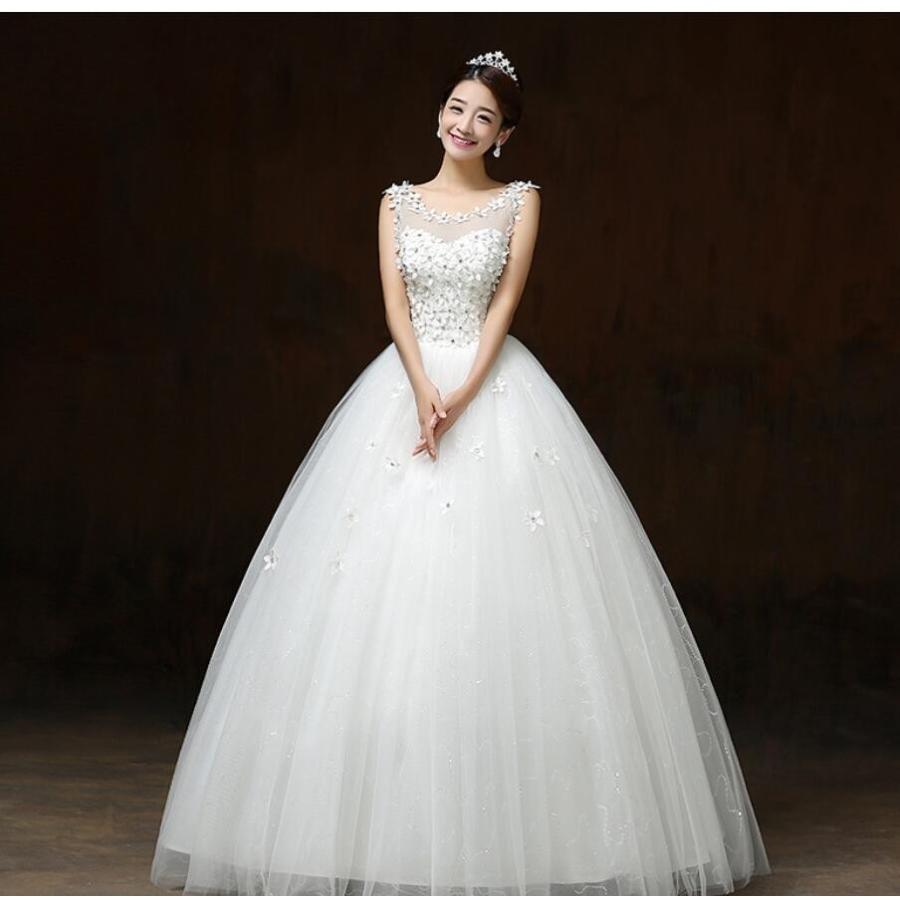 ロングドレス パーティードレス ウエディングドレス ステージ衣装 二次会 演奏会 発表会 大きいサイズ 披露宴 謝恩会 結婚式ドレス プリンセスライン 在庫僅少 成人式