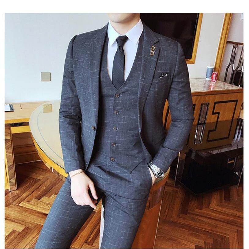 セール 結婚式 ビジネススーツ 成人式 二次会 冠婚葬祭 紳士服 披露宴 就職活 卒業式 成人式 結婚式 フォーマル ビジネススーツ 3ピーススーツ チェック柄 3点セットスーツ カッコイイ メンズスーツ 就職活動 卒業式 スーツ フォーマル