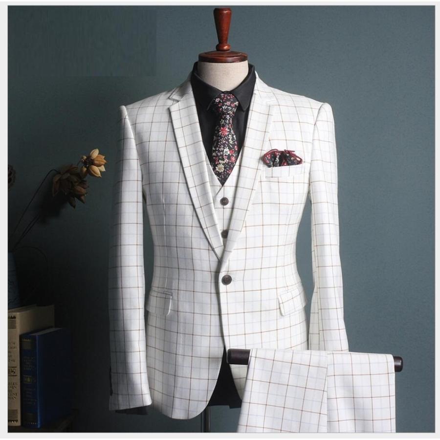 最安値に挑戦 メンズスーツ 3ピーススーツ ビジネススーツ チェック柄 3点セットスーツ 1つボタンスーツ おしゃれ 結婚式 成人式 卒業式 就職活 披露宴 冠婚葬祭 二次会 史上最も激安 Huongnghiepaau Edu Vn
