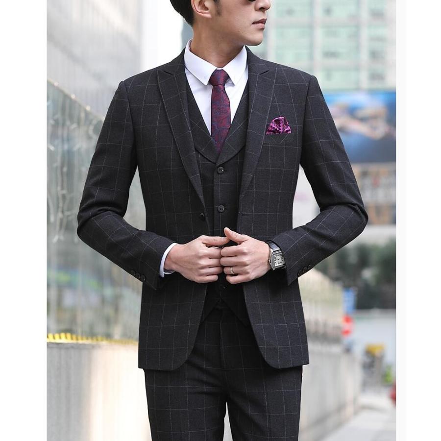 Fastfastのチェック柄 メンズスーツ カッコイイ 3点セットスーツ 2つボタンスーツ 3ピーススーツ ビジネス 結婚式 成人式 卒業式 就職活 披露宴 紳士服 冠婚葬祭 二次会 313 95ならyahoo ショッピング ランキングや口コミも豊富なネット通販 更にお