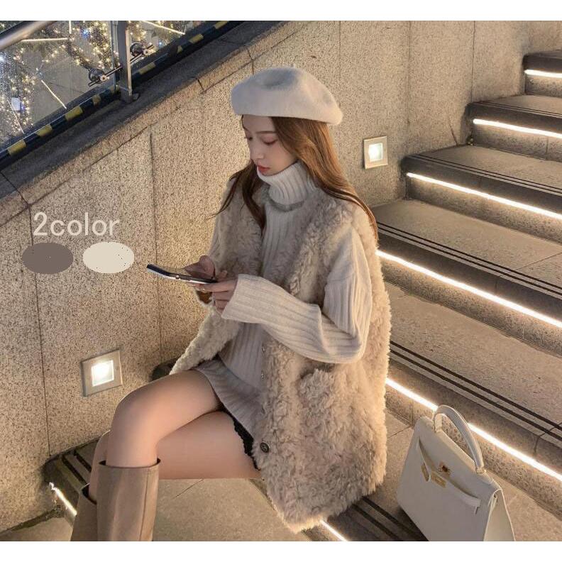 フェイクファーコート レディース ショート丈コート 厚手 暖かい 女性用 秋冬 ベスト 防寒 カジュアル 代 30代 40代 防寒着 おしゃれ 大きいサイズ カタログギフトも