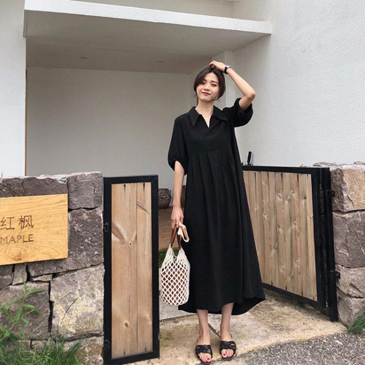 ワンピース レディース リネンワンピース Vネック スリット マキシワンピース 夏 黒 ゆったり ロングワンピース 大きいサイズ ワンピース Ok Fastfast 通販 Yahoo ショッピング