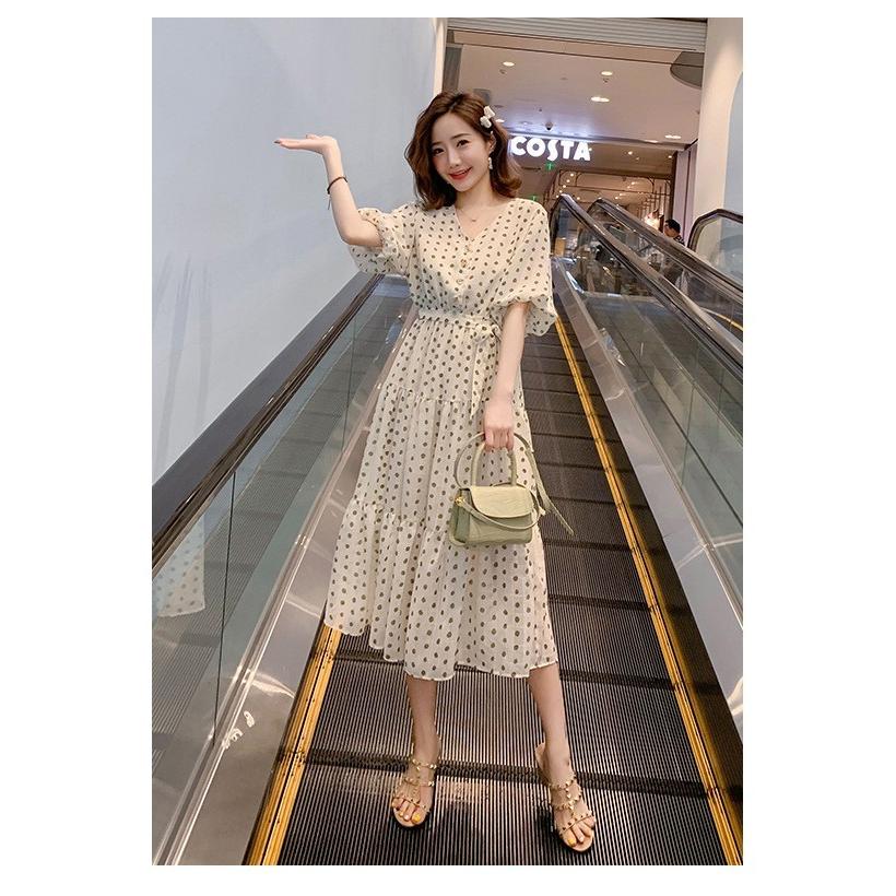 マタニティー服 ワンピース オシャレドット柄春夏 五分袖 Vネック ワンピース 新作 マタニティー 韓国風 オシャレ 妊婦服授乳服 Ok Fastfast 通販 Yahoo ショッピング