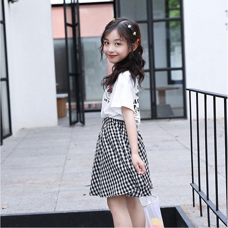 子供服 セットアップ キッズ 女の子 夏服 トップス 半袖 ブラウス Tシャツ スカート レース 韓国子ども服 ジュニア ベビー服 おしゃれ 可愛い カジュアル 新品 85 以上節約