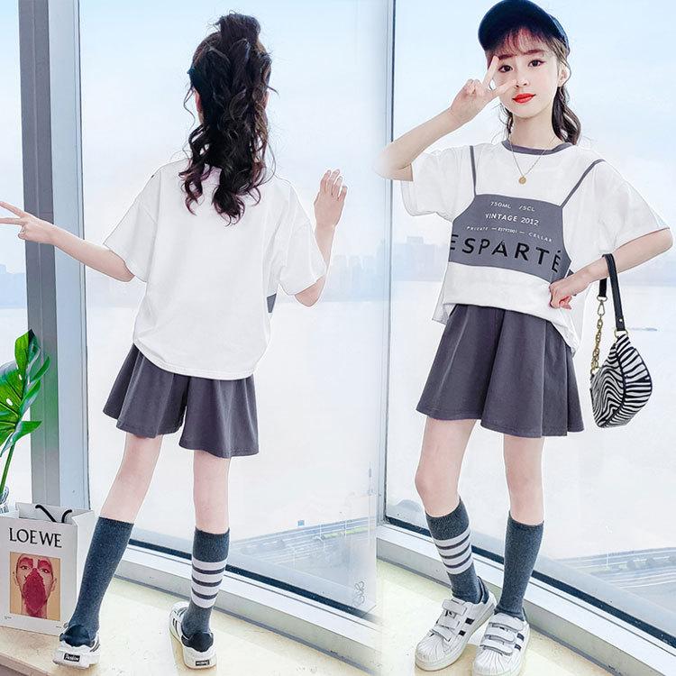 セットアップ 韓国子供服 ジャージ キッズ 女の子 上下セット 半袖 春夏 トップス Tシャツ ハーフパンツ 短パン スポーツウェア 部屋着 可愛い おしゃれ 新作 超可爱