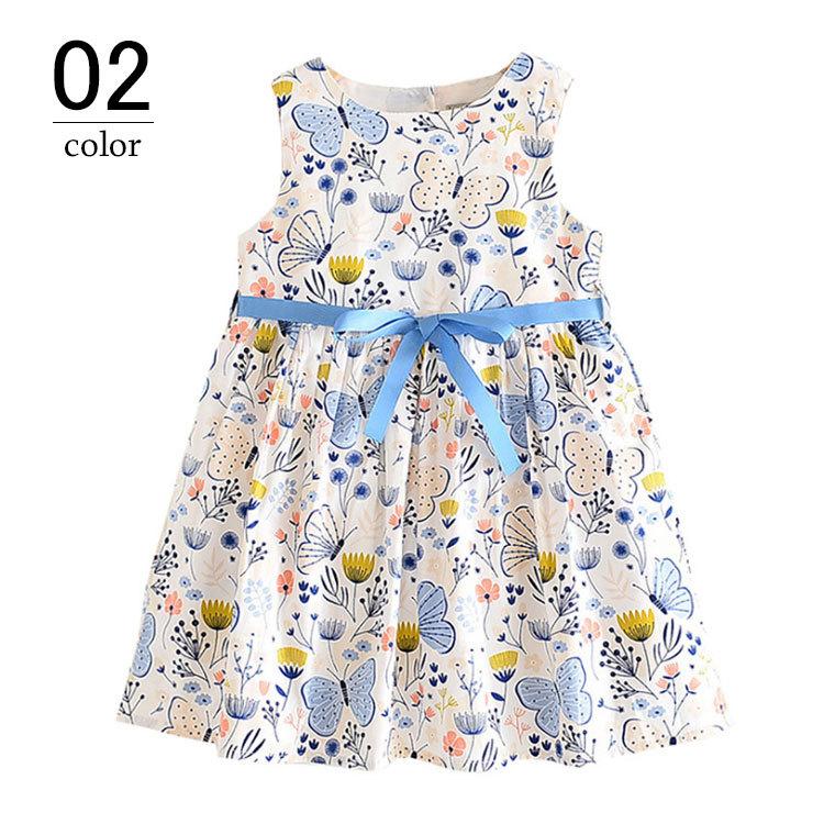 子供服 ワンピース 160 韓国子供服 キッズ ノースリーブ ワンピース 綿 春夏 子供ドレス 結婚式 誕生日 七五三 お姫様 花柄 おしゃれ 可愛い 新作 子ども服
