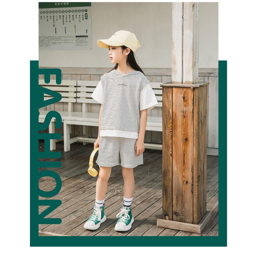 セットアップ 韓国子供服 夏 半袖 ｔシャツ ハーフパンツ キッズ 女の子 サマー ジュニア 高校生 中学生 小学生 150cm 1cm 最新情報 140cm 160cm 通学着 130cm 普段着