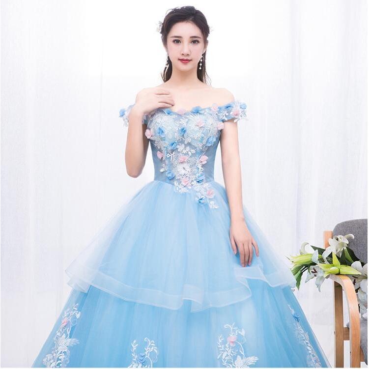 注目ブランド パーティードレス ブライダル エレガント ウエディングドレス Aライン 二次会 素敵 プリンセスライン 結婚式 披露宴 花嫁 司会 ドレス 花柄 成人式 着痩せ 人気絶頂 Zoetalentsolutions Com