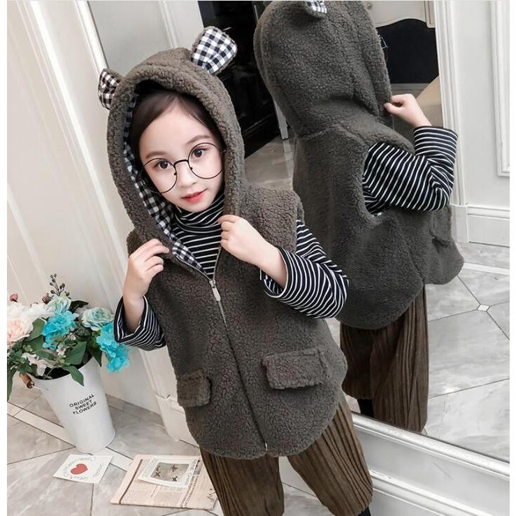 可愛い 女の子 ショートベスト 防寒ベスト フード付き ボアベスト ジュニア 防寒 暖かい 子ども 洋服 秋冬 アウター 子供服 中綿ベスト 袖なし キッズ用 はこぽす対応商品