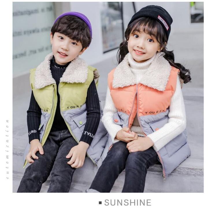 男女兼用 男の子 ダウンベスト 中綿ベスト ショートベスト 女の子 子供服 防寒ベスト キッズ用 アウター 暖かい 袖なし 可愛い オシャレ 子ども 秋冬 ジュニア 大注目