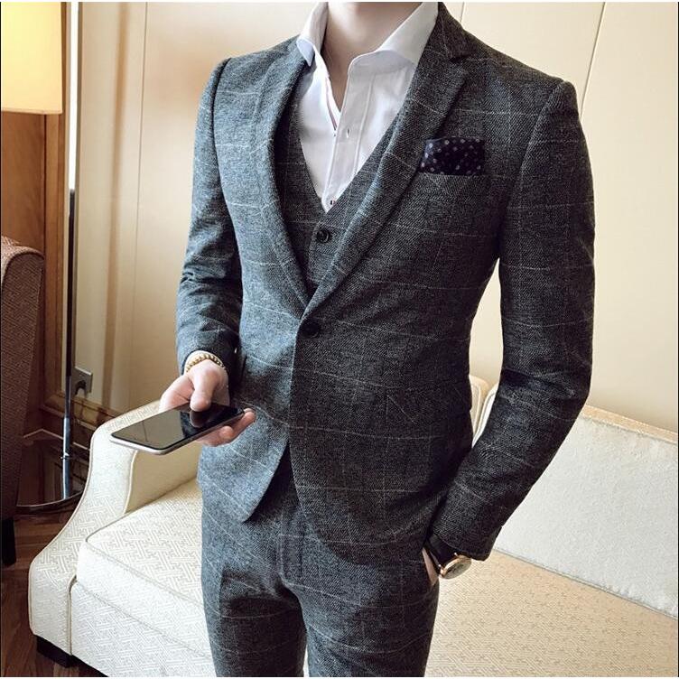 人気ブランド新作豊富 フォーマル 上下セット メンズスーツ スリムスーツ セット ビジネススーツ 上品 就活 卒業式 入学式 二次会 結婚式 パーティー 通勤 チェック柄スーツ 3ピーススーツ カジュアル メンズ スーツ 紳士服 成人式 ビジネススーツ