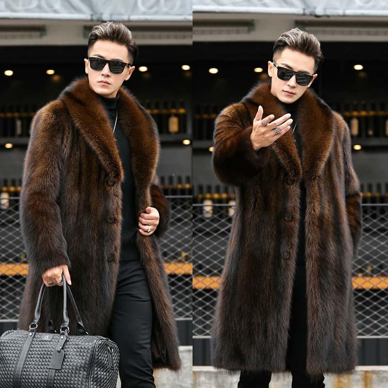 秋冬ファーコート 大きいサイズ ロングコート ビジネスコート 毛皮襟 防寒 防風 アウター お兄系 柔らかい毛皮コート メンズ 厚手上着 防風 人気 ジャケット Fastsho 通販 Yahoo ショッピング