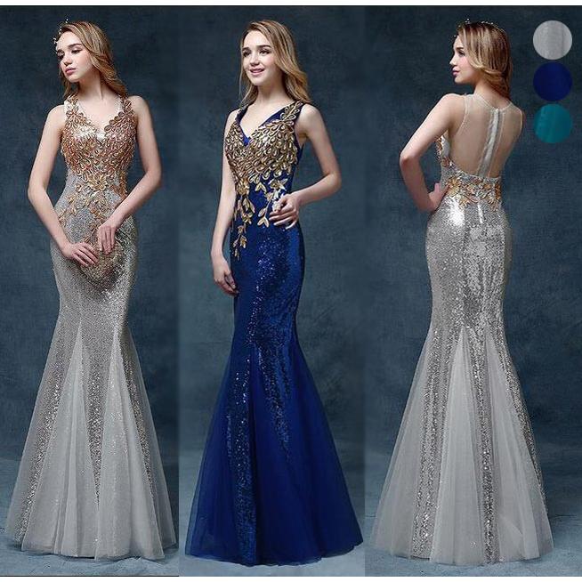 3色 マーメイドラインドレス レディース ウェディングドレス ドレス パーティードレス 二次会 ロングドレス タイトワンピース Vネック 大きいサイズ 結婚式 Fastsho 通販 Yahoo ショッピング