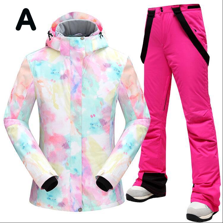 初回限定お試し価格 スノボウェア レディース スキーウェア 可愛い 厚手 暖かい アウトドア スノーウェア 上下セット ジャケット パンツ 2点セット スノーボードウェア 撥水 防風 Wantannas Go Id