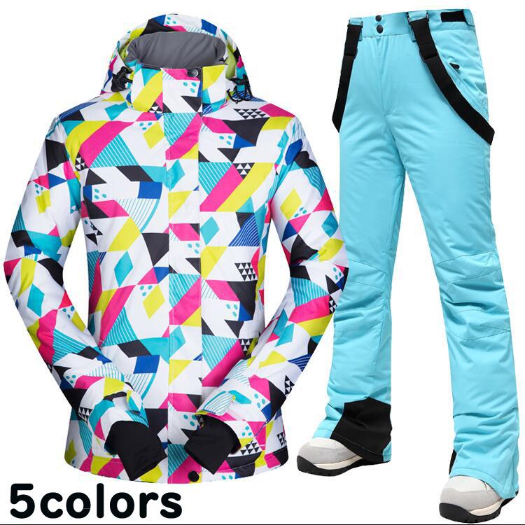 輝く高品質な スキーウェア レディース スノーウェア 可愛い 厚手 アウトドア 上下セット 暖かい ジャケット パンツ 2点セット スノーボードウェア 撥水 防風 スノボウェア 交換無料 Www Gettoknowmontco Com