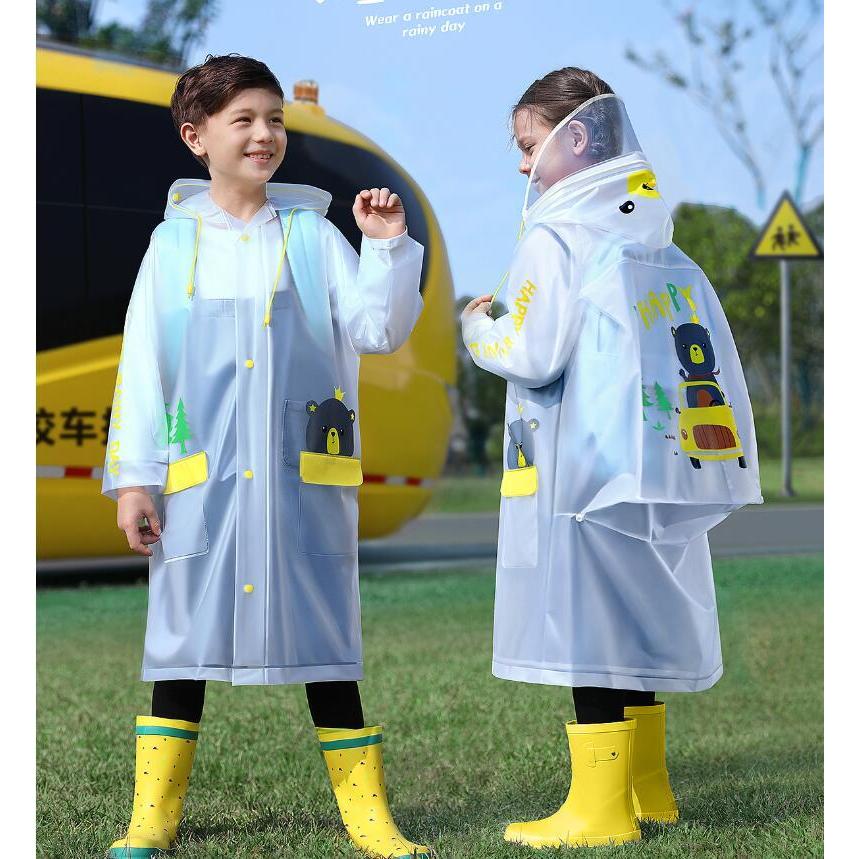 レインコート 小学生 ランドセル対応 子供用 レインパーカー レイングッズ 男の子 女の子 雨合羽 フード 撥