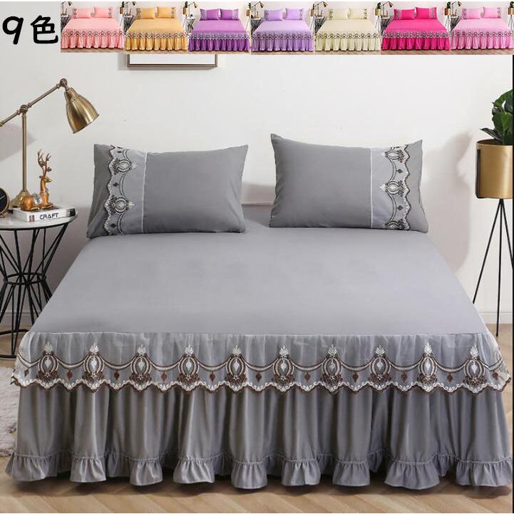 9colors お姫様 可愛い シーツカバー ベッドエプロン セミダブル ダブル ベッドカバー ベッド用品 3点セット 枕カバー ベッドスカート レース 四季通用 おしゃれ Fastsho 通販 Yahoo ショッピング