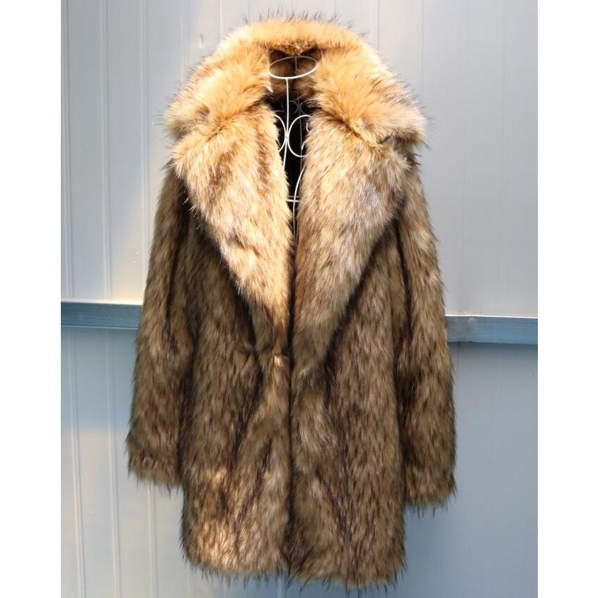 毛皮コート ロングコート ファーコート 上着 暖かい メンズ ファージャケット アウター おしゃれ 人気 豪華 コート 長袖 防寒 かっこいい メンズコート Sale 80 Off