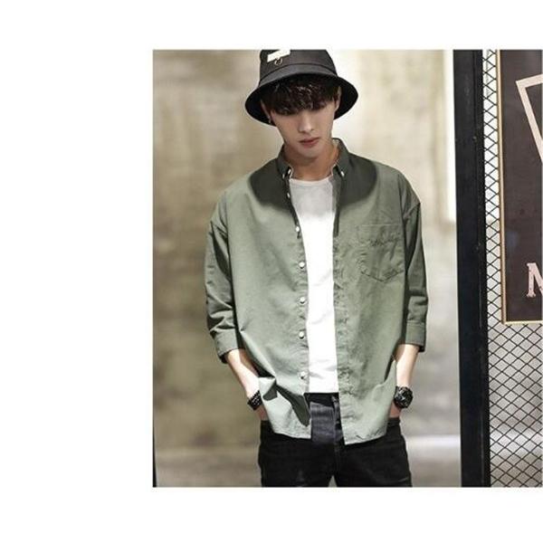 春夏 メンズシャツ 七分袖シャツ おしゃれ シャツ トップス カジュアル 通勤 Ol オフィス 入学式 卒業式 ビジネス 発表会 メンズファッション 代30代40代 特別価格