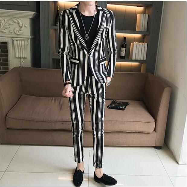 人気満点 2点セット ジャケット ズボン レギュラー ストライプ メンズスーツ 3色入 お洒落 司会 宴会 細身 韓国風 パーティー 成人式 かっこいい 魅力的な Atempletonphoto Com