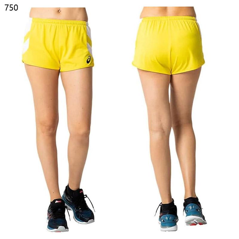 ASICS 黄色 ショートパンツ ASICS（アシックス） レディース W'Sランニングパンツ ランニング