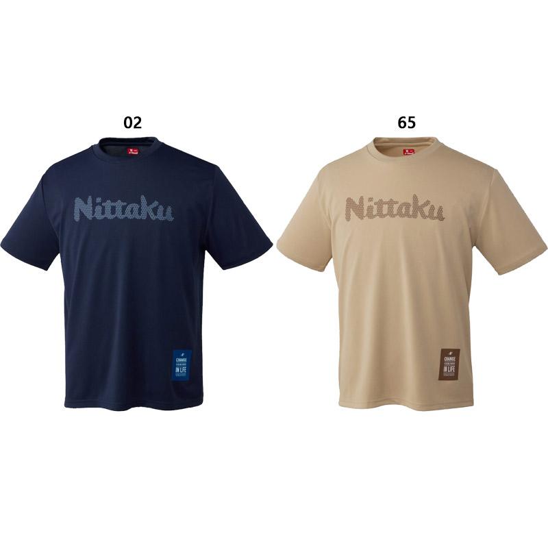 ニッタク メンズ レディース NittakuドットTシャツ 卓球 競技 アパレル ウェア Tシャツ トップス 半袖 練習 部活 普段着 吸汗 速乾 伸縮 NX-2015｜shooting-star｜02