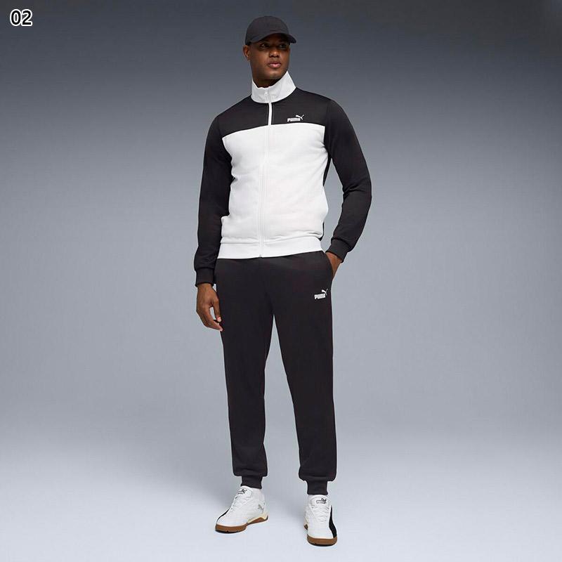 PUMA（プーマ） メンズ ポリ カラーブロック スーツ 上下セット