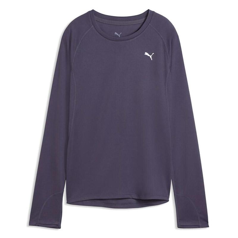 RUMM 長袖 ランニングウェア パープル PUMA（プーマ） レディース RUN VELOCITY ロングスリーブ Tシャツ