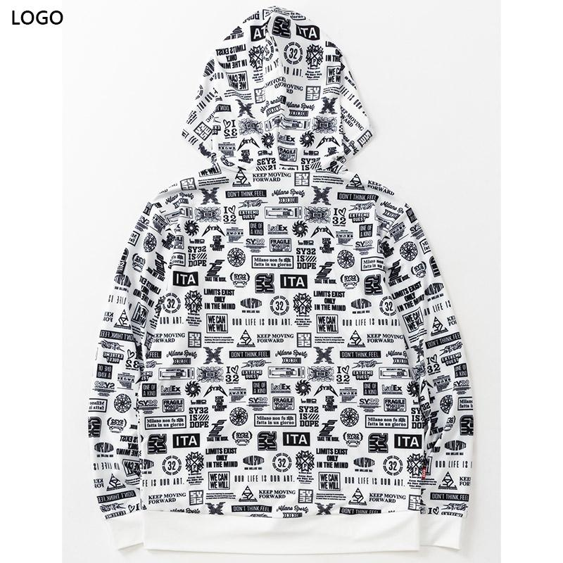 SY32 メンズ RASH GUARD GRAPHIC ZIP HOODIE 御召しもの トップス 混雑時かばい立て 長袖 砂浜 スウィミングプール 32-26SN1-44