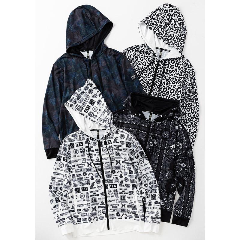SY32 メンズ RASH GUARD GRAPHIC ZIP HOODIE 御召しもの トップス 混雑時かばい立て 長袖 砂浜 スウィミングプール 32-26SN1-44