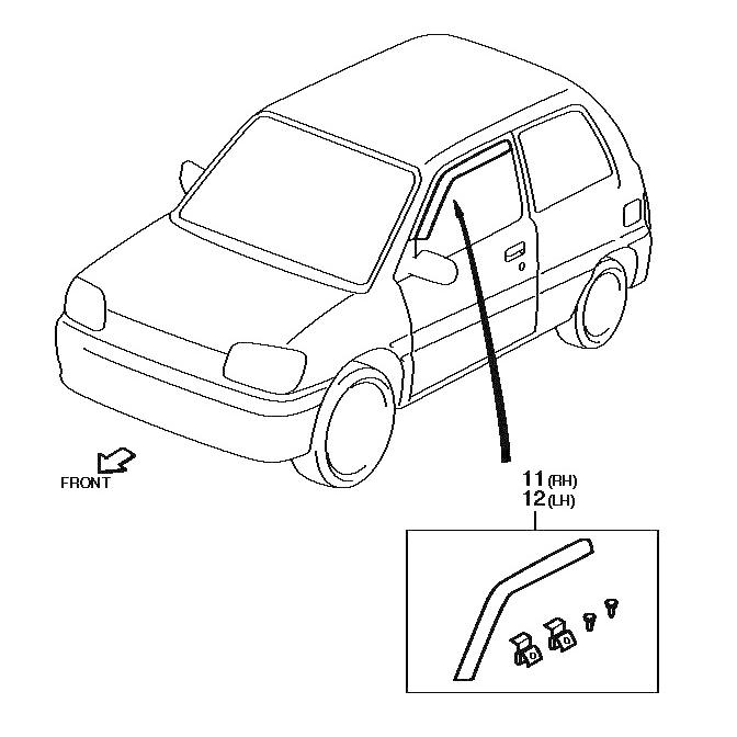 ミラ（ダイハツ） 【ダイハツ純正新品】DAIHATSU 未使用品 ☆希少廃番
