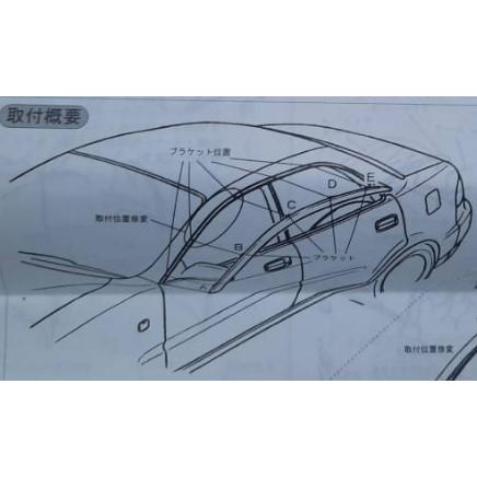 【新品 トヨタ純正】JZX100 チェイサー / マークⅡ　ドアバイザー トヨタ純正新品】TOYOTA 未使用品 ☆超希少品☆ チェイサー JZX100
