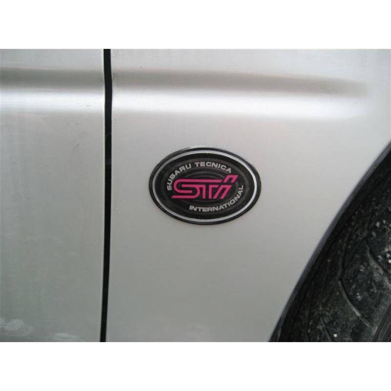 スバル　純正 インプレッサ WRX STI GC8 フェンダーエンブレム　2個 スバル純正新品】スバル インプレッサ WRX STI GC8 フロント