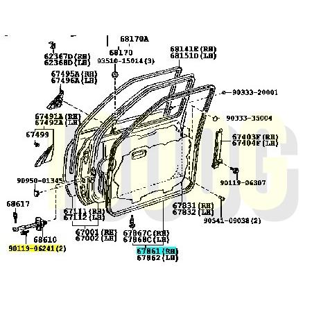 トヨタ純正新品】TOYOTA 未使用品 ☆超希少品☆ ランクル80 ドア