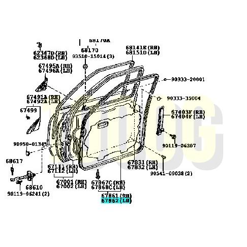 トヨタ純正新品】TOYOTA 未使用品 ☆超希少品☆ ランクル80 ドア