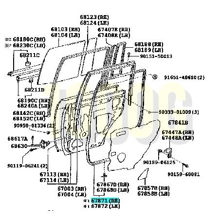 トヨタ純正新品】TOYOTA 未使用品 ☆超希少品☆ ランクル80 ドア