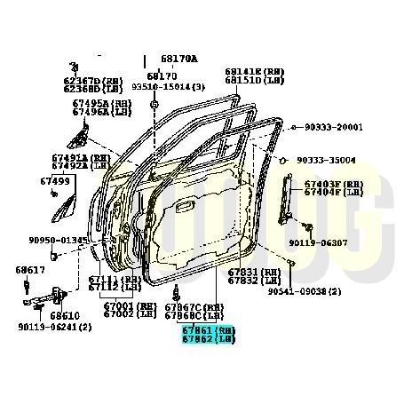 トヨタ純正新品】TOYOTA 未使用品 ☆超希少品☆ ランクル80 ドア