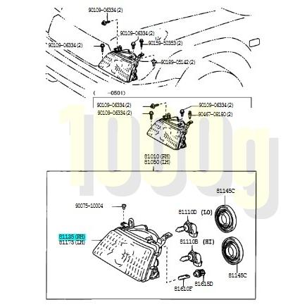 トヨタ純正新品】TOYOTA 未使用品 ☆超希少品☆ ランクル100 ヘッド
