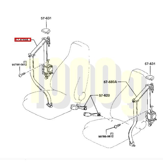 マツダ純正新品】 未使用品 ☆超希少廃番品☆ ロードスター NB NB6C