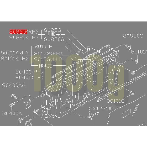 日産純正新品】NISSAN 未使用品 ☆超希少品☆ スカイライン R32 2ドア