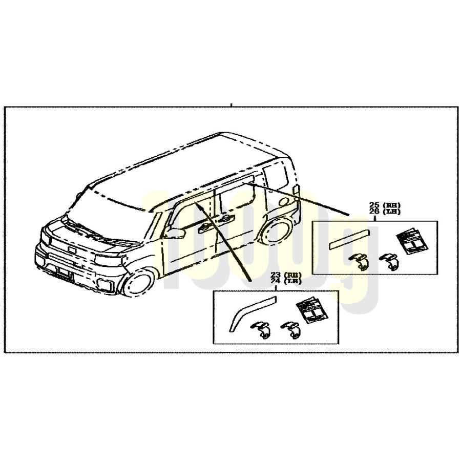 ダイハツ純正新品】DAIHATSU 未使用品 ☆超希少品☆ タント L375S ドア