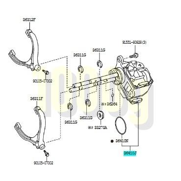 【トヨタ純正新品】TOYOTA 未使用品 ★超希少品★ ランドクルーザー 200 ランクル LX570 トランスファシフト アクチュエータ Oリング付の画像