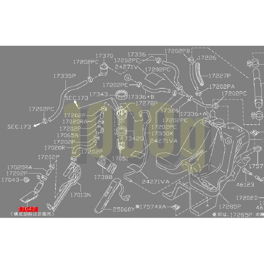 【日産純正新品】NISSAN 未使用品 ★超希少品★ ローレル 燃料ポンプ フューエルポンプ GC35 RB25DET 1998/9-2000/10_2