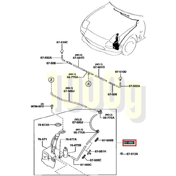 【マツダ純正新品】 MAZDA 未使用品 ★超希少品★ RX-7 FD3S フロント ウォッシャー タンク 1991/10-2003/4 RX7