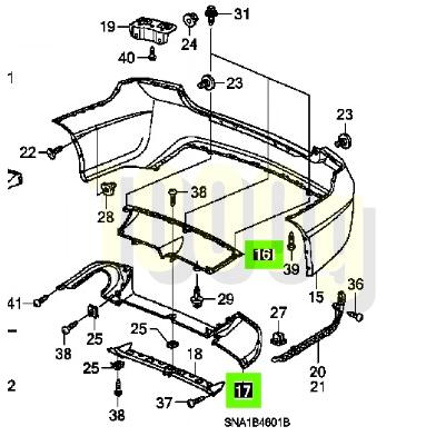 ホンダ純正新品】 未使用品 ☆超希少品☆ シビック タイプR FD2 リア