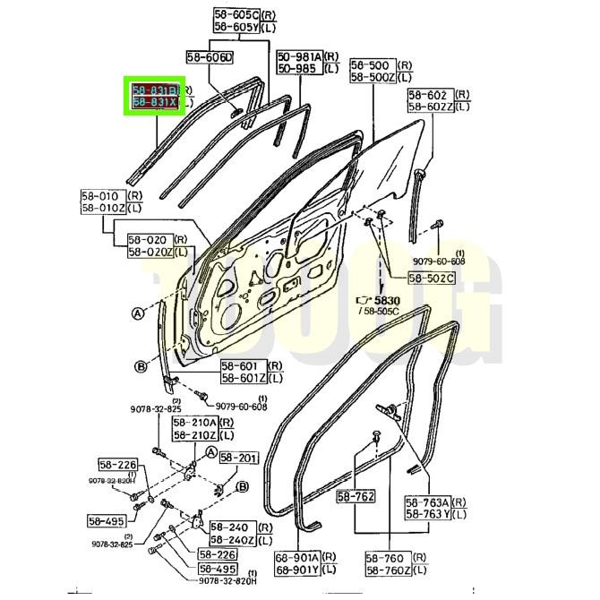 マツダ純正新品】MAZDA 未使用品 ☆超希少品☆ RX-7 FC3S ウェザー