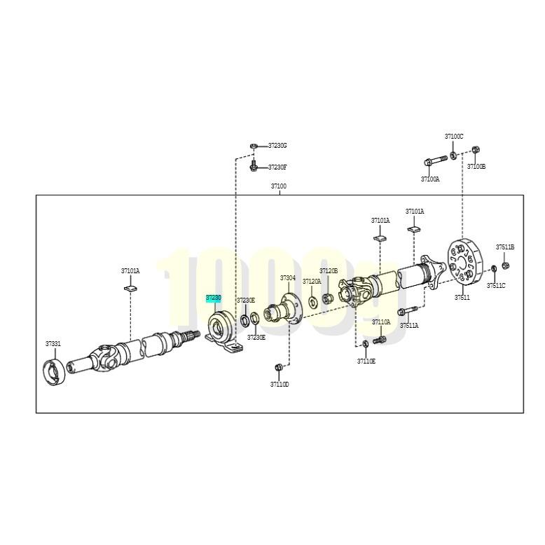 【トヨタ純正新品】 未使用品 ★超希少品★ ソアラ センターサポートベアリング プロペラシャフト センターベアリング JZZ30 JZZ31_3