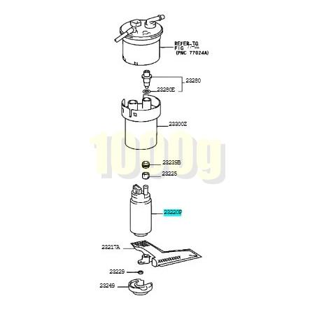 【トヨタ純正新品】TOYOTA 未使用品 ★超希少品★ セリカ ZZT231 ZZT230 燃料ポンプ フューエルポンプ 1999/8-2006/4 1ZZFE，2ZZGE_4