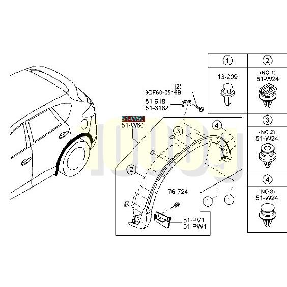 マツダ純正新品】MAZDA 未使用品 ☆超希少品☆ CX-5 KE アーチモール